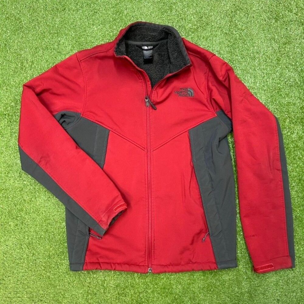 The North Face Jacket Men's Small Red Softshell Full Zip